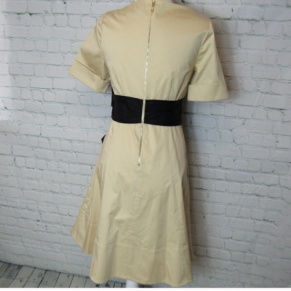 Kate Spade Havana Dress With Bow Size 4 Cream - Picture 6 of 8
